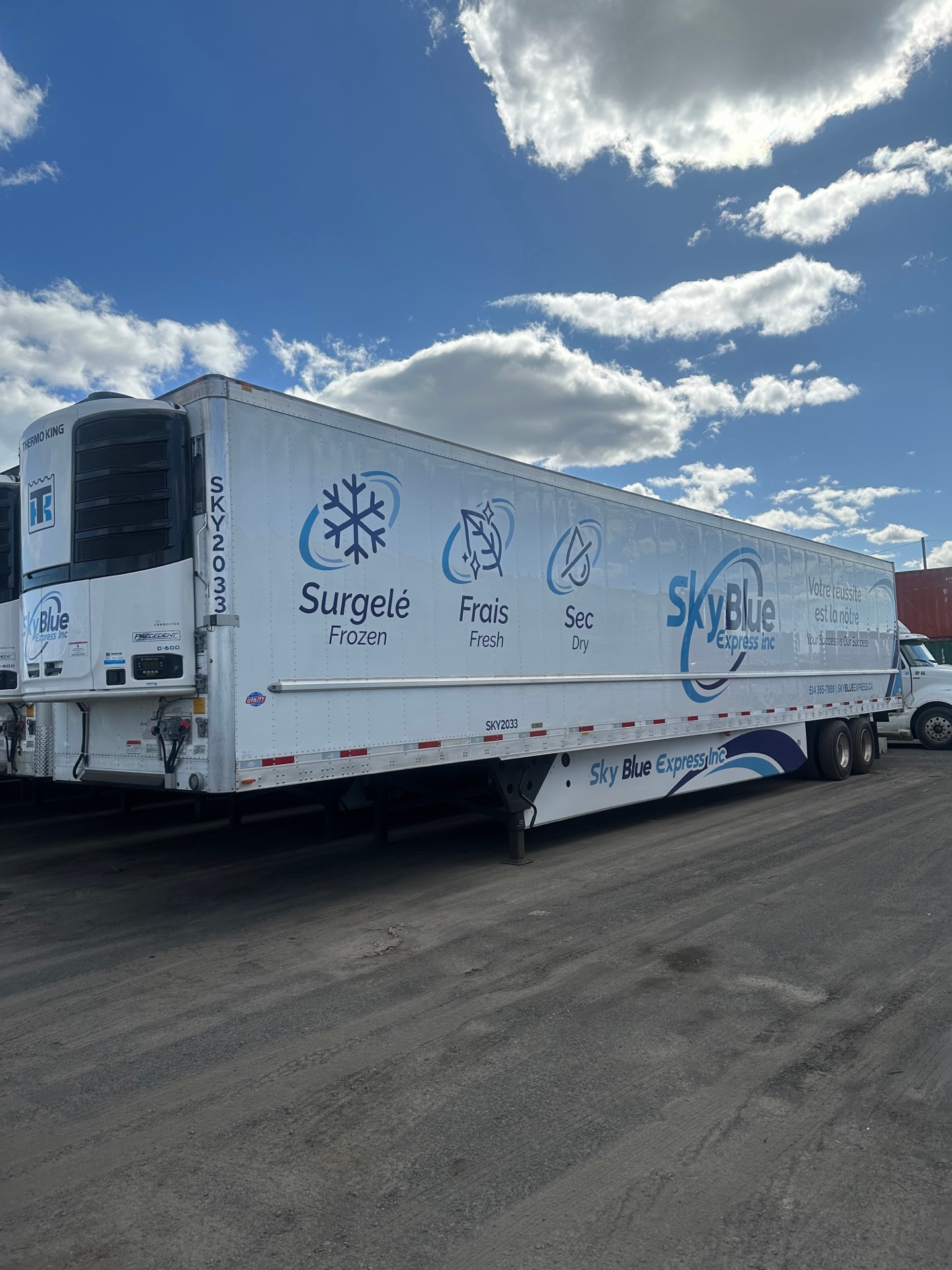 Sky Blue Express Reefer Trailer